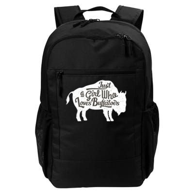 Just A  Who Loves Buffaloes Buffalo Bison Lover  Daily Commute Backpack