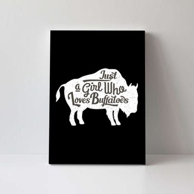 Just A  Who Loves Buffaloes Buffalo Bison Lover  Canvas