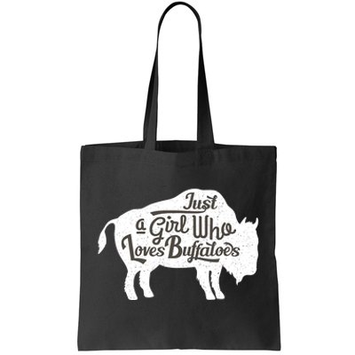 Just A  Who Loves Buffaloes Buffalo Bison Lover  Tote Bag