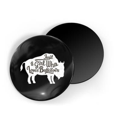 Just A  Who Loves Buffaloes Buffalo Bison Lover  Magnet