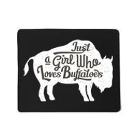 Just A  Who Loves Buffaloes Buffalo Bison Lover  Mousepad