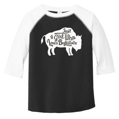 Just A  Who Loves Buffaloes Buffalo Bison Lover  Toddler Fine Jersey T-Shirt