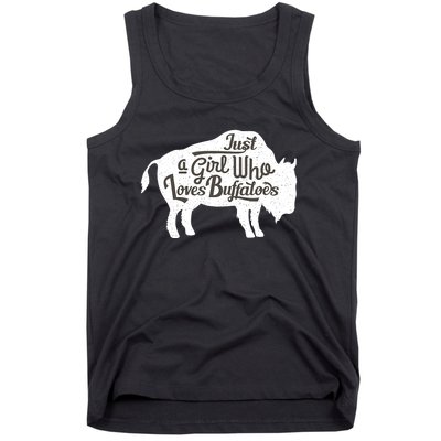 Just A  Who Loves Buffaloes Buffalo Bison Lover  Tank Top