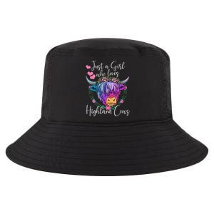 Just a Who Loves Highland Cows gift farmer Cool Comfort Performance Bucket Hat