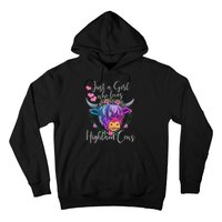 Just a Who Loves Highland Cows gift farmer Hoodie