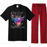 Just a Who Loves Highland Cows gift farmer Pajama Set