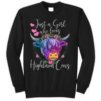 Just a Who Loves Highland Cows gift farmer Tall Sweatshirt