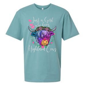 Just a Who Loves Highland Cows gift farmer Sueded Cloud Jersey T-Shirt