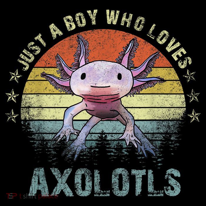 Just A  Who Loves Axolotls Funny Axolotl Gift for Boys Flatbill Hat