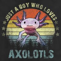 Just A  Who Loves Axolotls Funny Axolotl Gift for Boys Hat