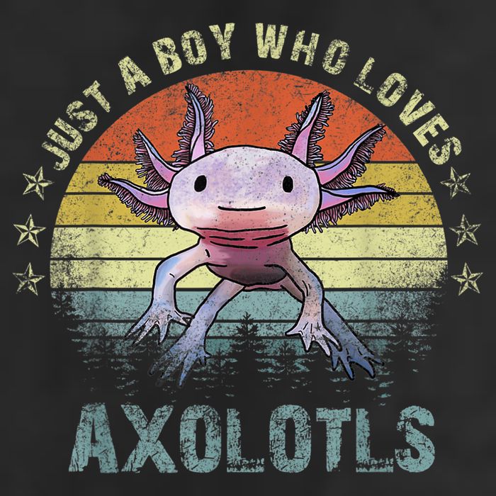 Just A  Who Loves Axolotls Funny Axolotl Gift for Boys Hat