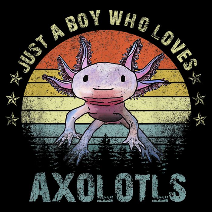 Just A  Who Loves Axolotls Funny Axolotl Gift for Boys Zip Tote Bag