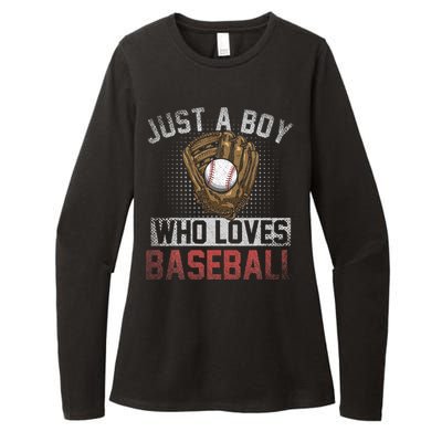 Just A  Who Loves Baseball Womens CVC Long Sleeve Shirt