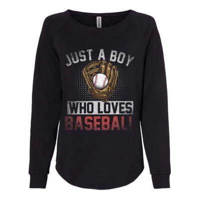 Just A  Who Loves Baseball Womens California Wash Sweatshirt