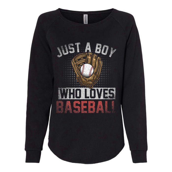 Just A  Who Loves Baseball Womens California Wash Sweatshirt