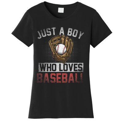 Just A  Who Loves Baseball Women's T-Shirt