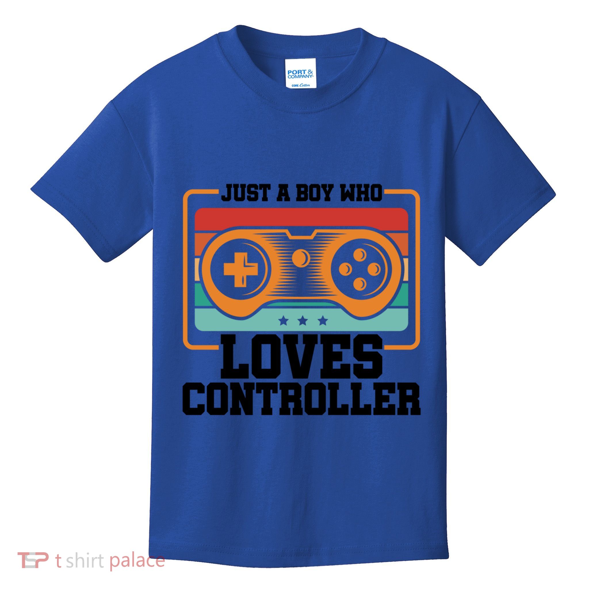 Just A Who Loves Controller Gaming Video Game Player Cool Gift Kids T-Shirt