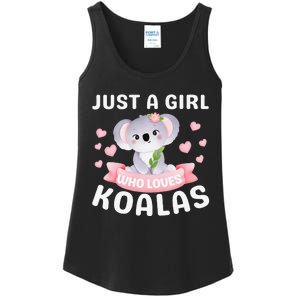 Just A Who Loves Koala Bear Dad Mom Birthday Gifts Ladies Essential Tank