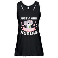 Just A Who Loves Koala Bear Dad Mom Birthday Gifts Ladies Essential Flowy Tank