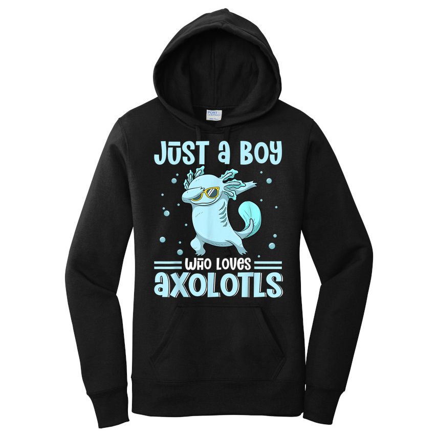Just A  Who Loves Axolotls Axolotl Lovers Gift Boys Teens Women's Pullover Hoodie