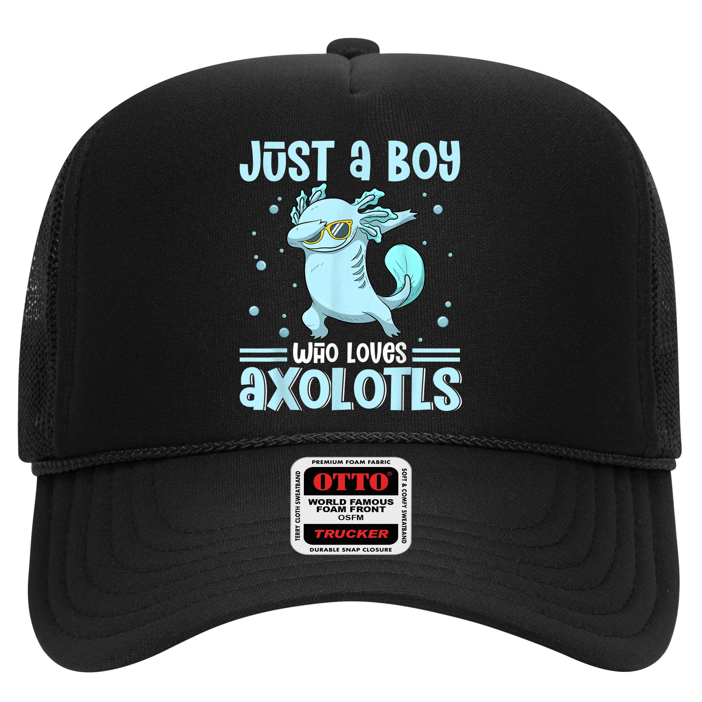 Just A  Who Loves Axolotls Axolotl Lovers Gift Boys Teens Hat