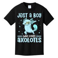 Just A  Who Loves Axolotls Axolotl Lovers Gift Boys Teens Kids T-Shirt