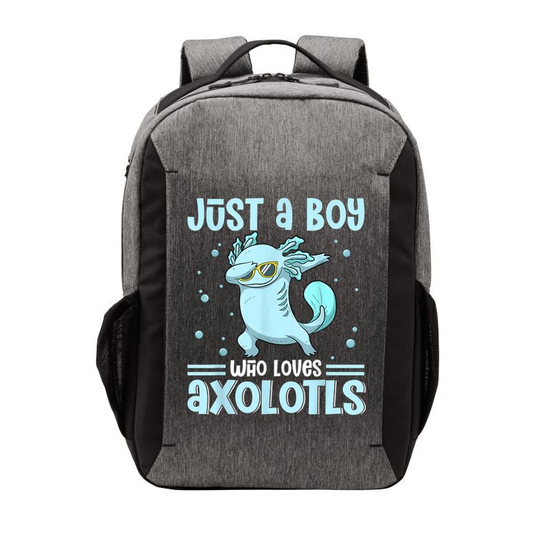 Just A  Who Loves Axolotls Axolotl Lovers Gift Boys Teens Vector Backpack