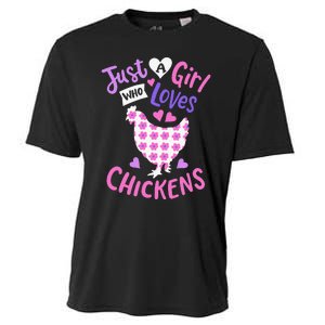 Just A Who Loves Chickens Chicken Hen Love Cute Cooling Performance Crew T-Shirt