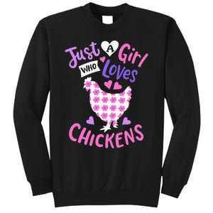 Just A Who Loves Chickens Chicken Hen Love Cute Sweatshirt