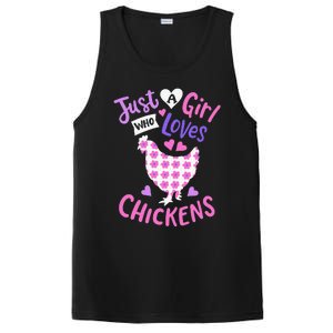 Just A Who Loves Chickens Chicken Hen Love Cute PosiCharge Competitor Tank