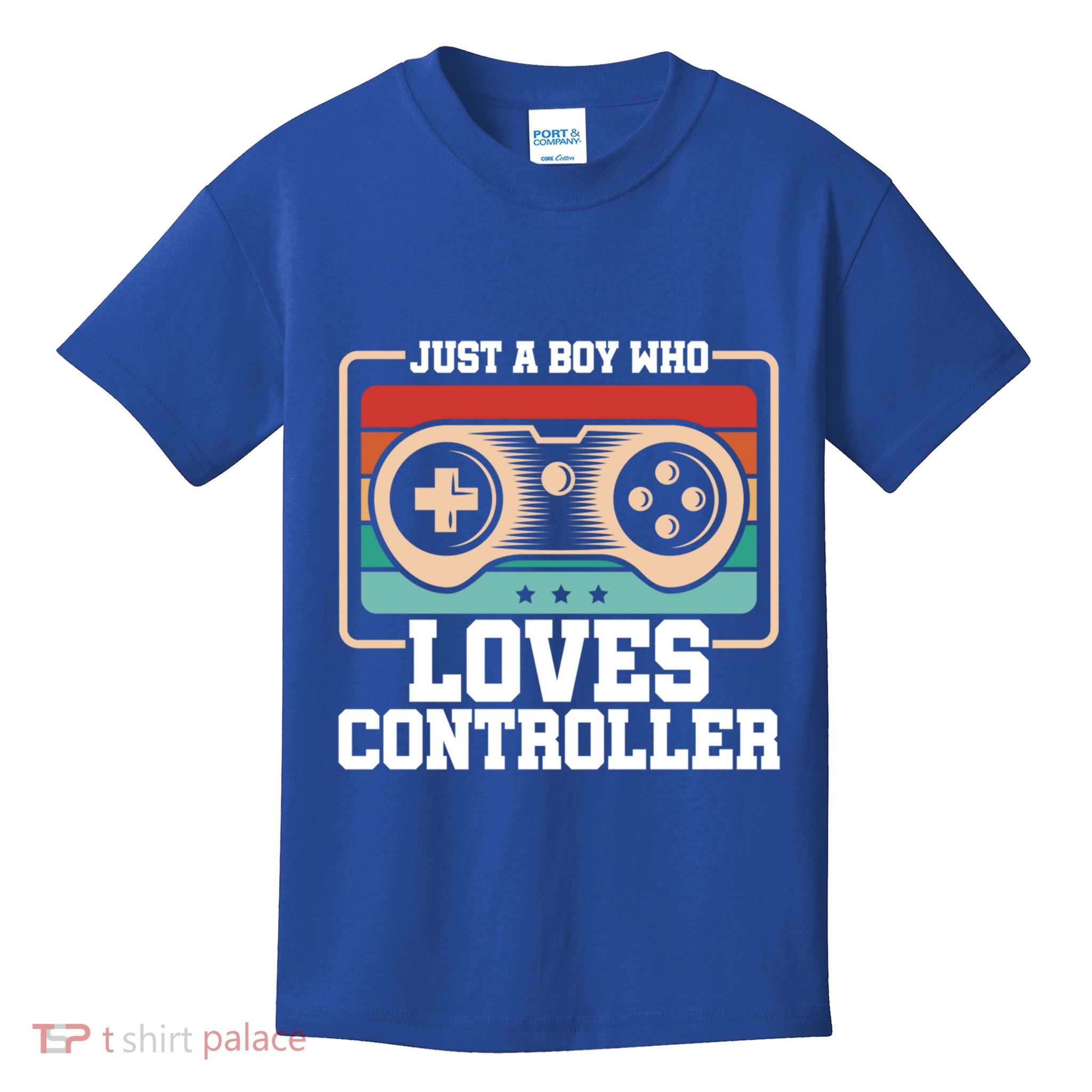 Just A Who Loves Controller Gaming Video Game Player Gift Kids T-Shirt