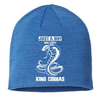 Just A Who Loves King Cobras Japanese Style Snake Cool Gift Sustainable Beanie