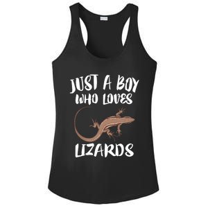 Just A Who Loves Lizards Gift Reptile Owner Gift Ladies PosiCharge Competitor Racerback Tank