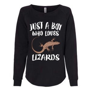 Just A Who Loves Lizards Gift Reptile Owner Gift Womens California Wash Sweatshirt