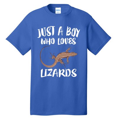 Just A Who Loves Lizards Gift Reptile Owner Gift Tall T-Shirt