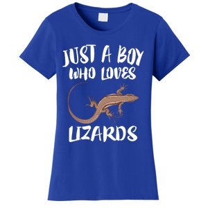 Just A Who Loves Lizards Gift Reptile Owner Gift Women's T-Shirt