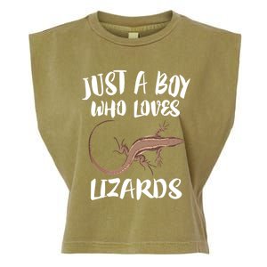 Just A Who Loves Lizards Gift Reptile Owner Gift Garment-Dyed Women's Muscle Tee