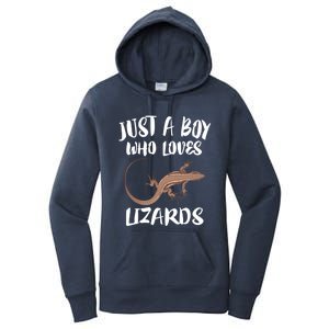 Just A Who Loves Lizards Gift Reptile Owner Gift Women's Pullover Hoodie