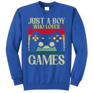 Just A Who Loves Games Clothes Computer Video Game Geek Cute Gift Sweatshirt