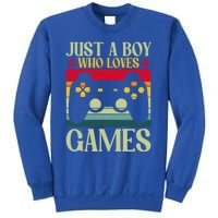 Just A Who Loves Games Clothes Computer Video Game Geek Cute Gift Sweatshirt