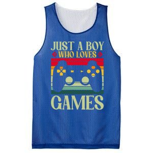 Just A Who Loves Games Clothes Computer Video Game Geek Cute Gift Mesh Reversible Basketball Jersey Tank