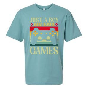 Just A Who Loves Games Clothes Computer Video Game Geek Cute Gift Sueded Cloud Jersey T-Shirt