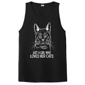 Just A Who Loves Her Cats Gift PosiCharge Competitor Tank