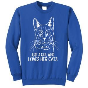 Just A Who Loves Her Cats Gift Sweatshirt