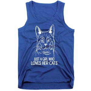 Just A Who Loves Her Cats Gift Tank Top