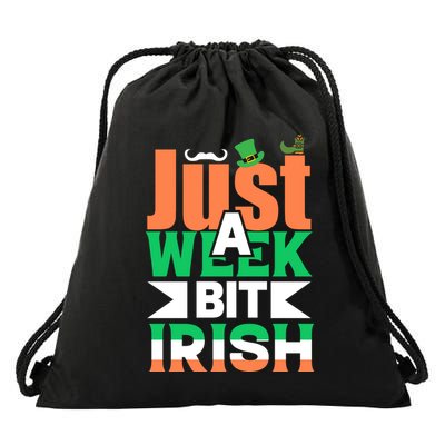 Just A Week Bit Irish Drawstring Bag