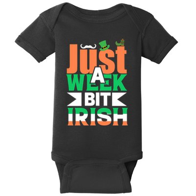 Just A Week Bit Irish Baby Bodysuit
