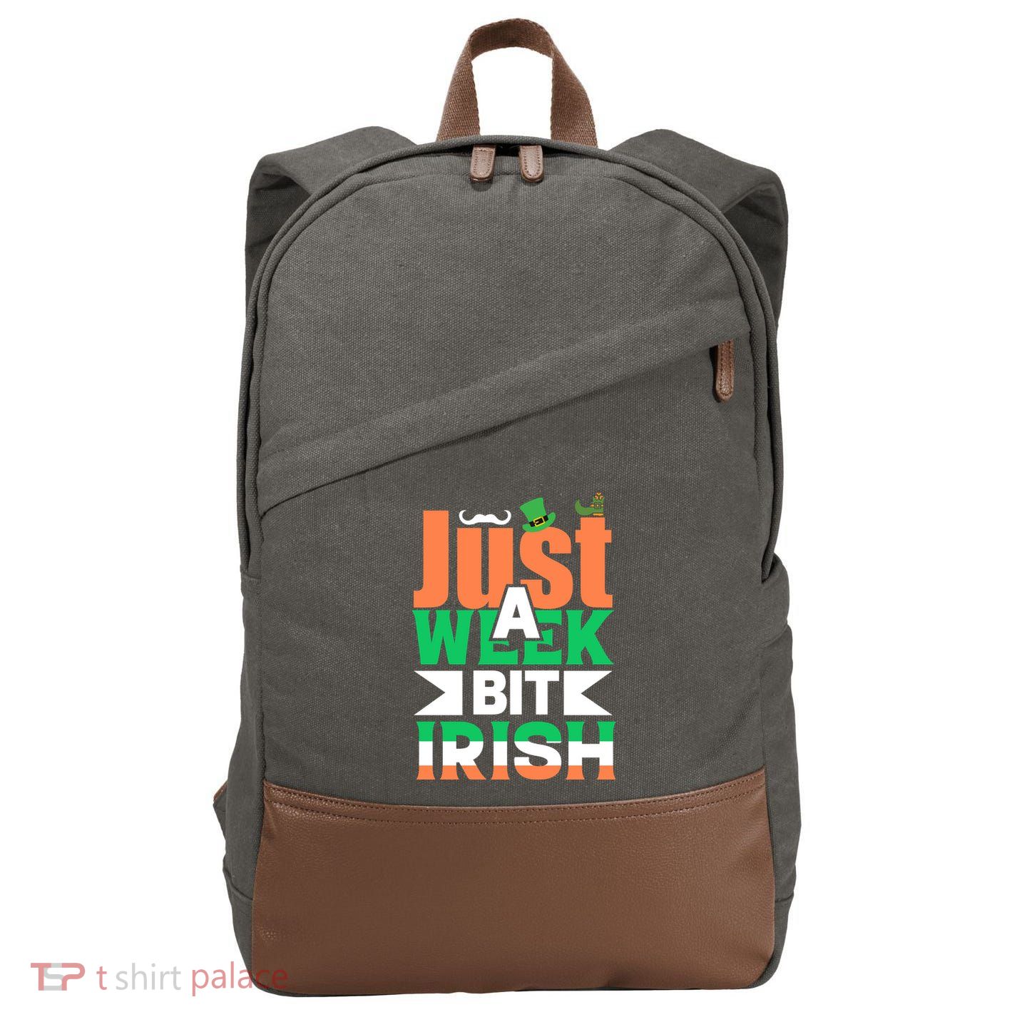 Just A Week Bit Irish Cotton Canvas Backpack