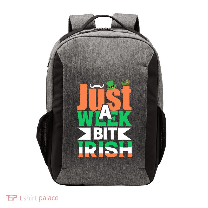 Just A Week Bit Irish Vector Backpack