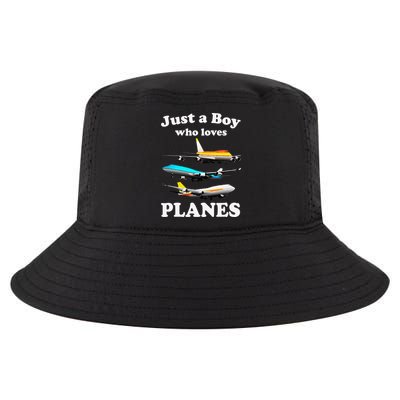 Just A Who Loves Planes Airplane Lover Cool Comfort Performance Bucket Hat